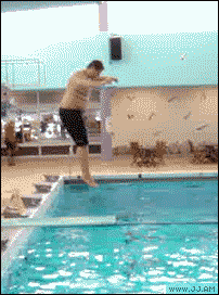 slipping_off_diving_board_funny_animated