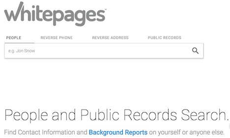 people search white pages