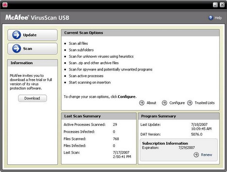 mcafee_virusscan_usb_best_antivirus_tools_for_usb_flash_drives