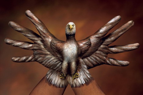 bald_eagle_2_hands_best_animal_hand_painting
