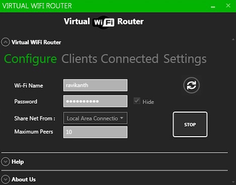Virtual Wifi Hotspot  For Windows Xp